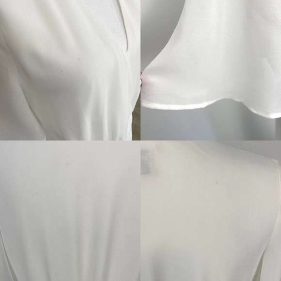 Show Me Your Mumu White Sophia Wrap Dress Size Medium New - Picture 16 of 16